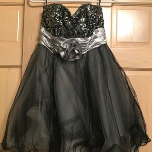 Strapless cocktail dress
